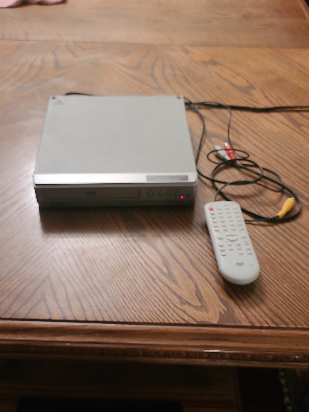 Portable Silver DVD Player with Remote - Compact Playback Solution